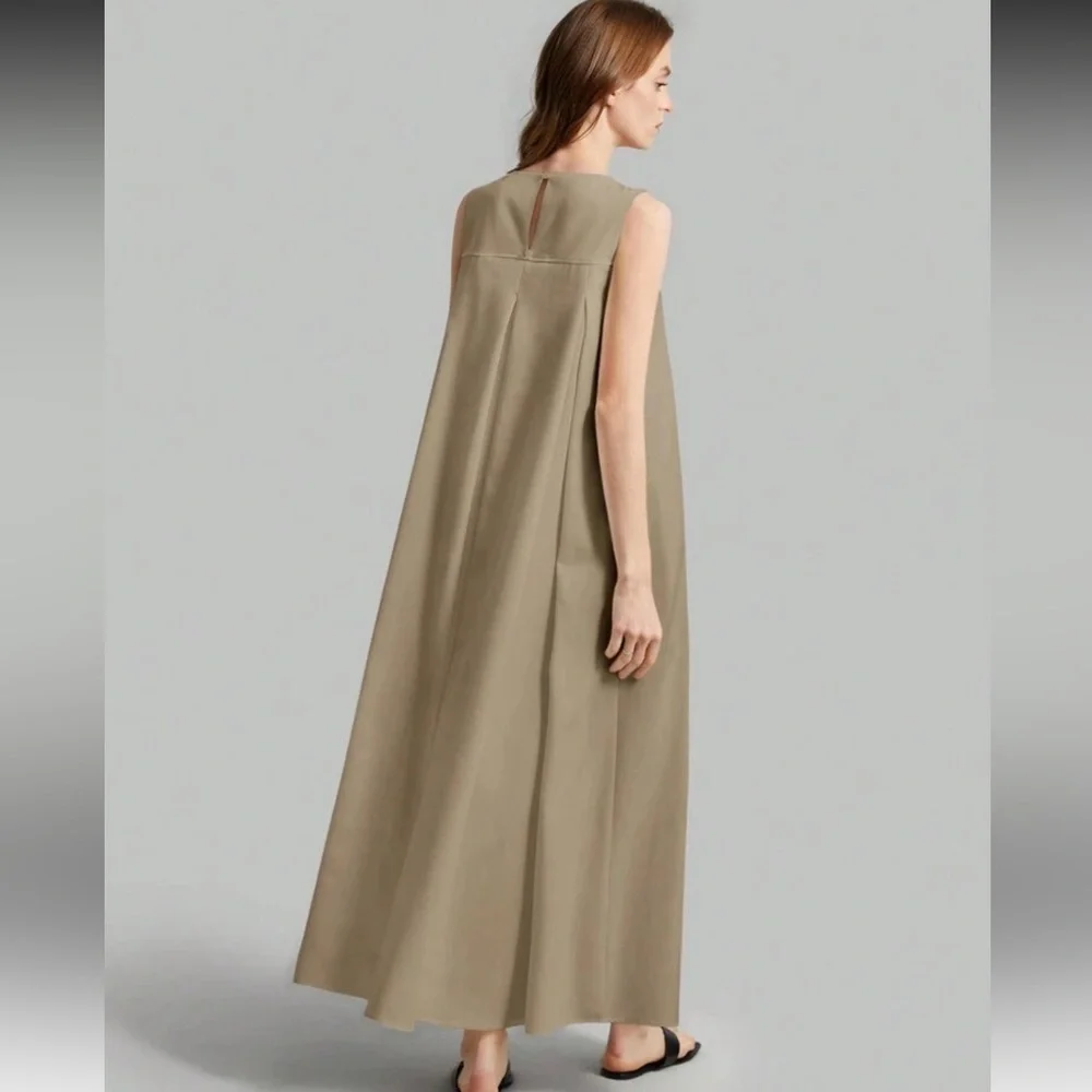 SHEIN Cream Tan Sleeveless Sundress Maxi - Picture 2 of 7